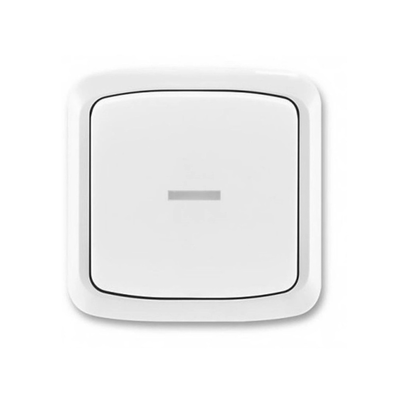 ABB 1pólový spínač s průzorem TANGO 3558A-W91342 B, bílý, 48 x 150 x 110 mm