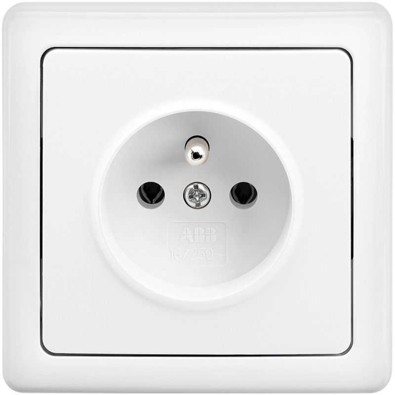 Zásuvka jednoduchá s uzemněním 5518g-c02349b1w