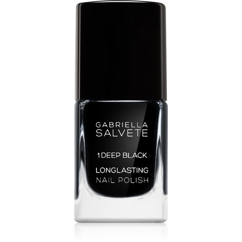 Gabriella Salvete Longlasting Enamel dlouhotrvající lak na nehty s vysokým leskem odstín 01 Deep Black 11 ml