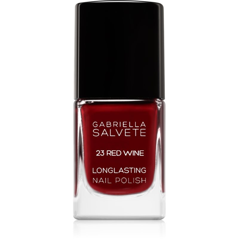 Gabriella Salvete Longlasting Enamel dlouhotrvající lak na nehty s vysokým leskem odstín 23 Red Wine 11 ml