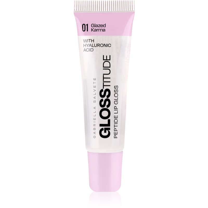 Gabriella Salvete Glosstitude Peptide Lip Gloss hydratační lesk na rty odstín 01 Glazed Karma 10 ml