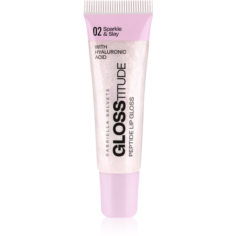Gabriella Salvete Glosstitude Peptide Lip Gloss hydratační lesk na rty odstín 02 Sparkle & Slay 10 ml