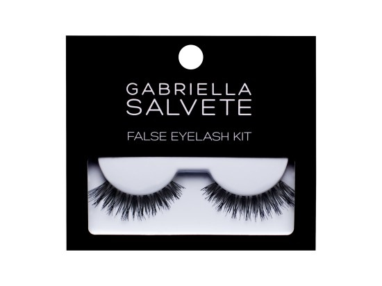 Gabriella Salvete False Eyelash Kit umělé řasy s lepidlem typ Basic Black 1 ks