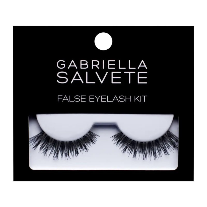 Gabriella Salvete False Eyelash Kit umělé řasy s lepidlem typ Basic Black 1 ks