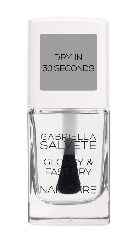 Gabriella Salvete Nail Care Glossy & Fast Dry rychleschnoucí vrchní lak na nehty 11 ml