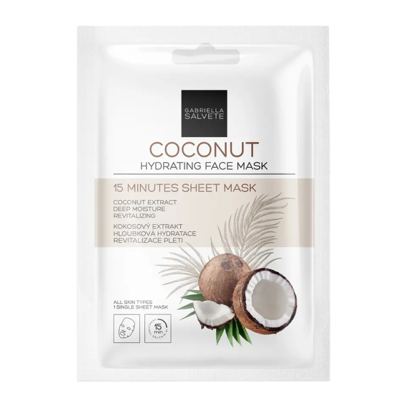 Gabriella Salvete Face Mask Coconut hydratační plátýnková maska 1 ks