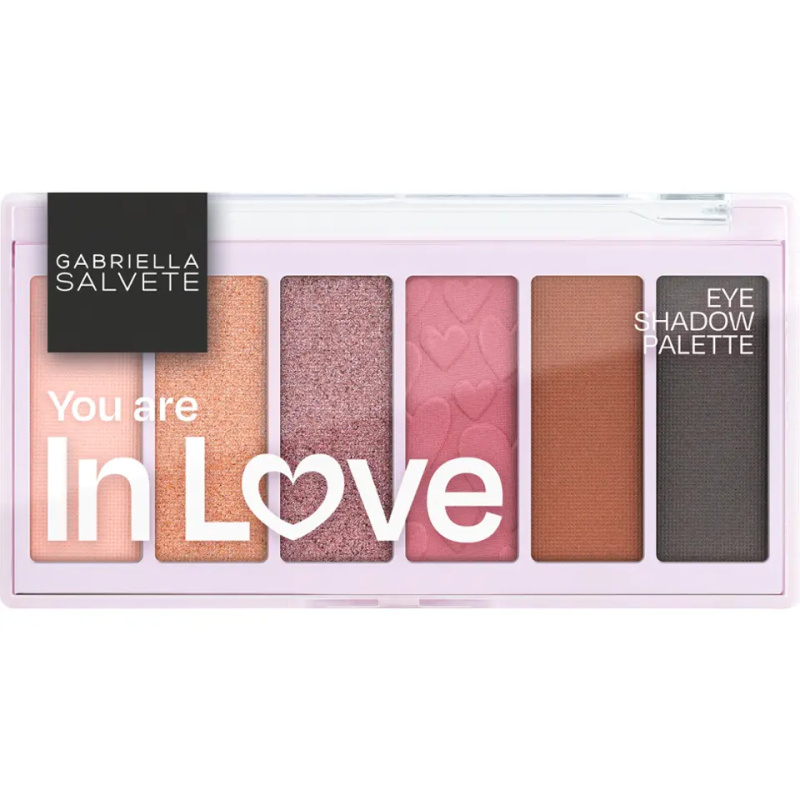 Gabriella Salvete Eyeshadow 6 Shades Palette paleta očních stínů odstín 04 Obsession 12 g