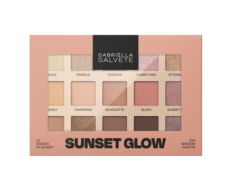 Gabriella Salvete Sunset Glow 15 Shades of Sunset paletka očních stínů 15 g