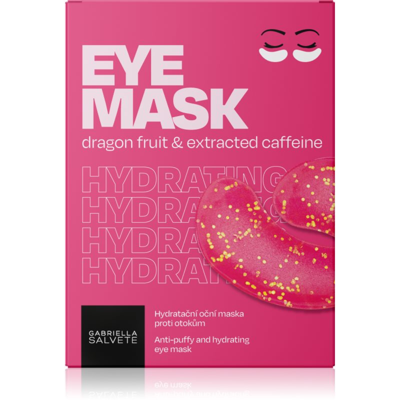Gabriella Salvete Eye Mask Dragon Fruit & Extracted Caffeine oční maska pro zklidnění 5 ks
