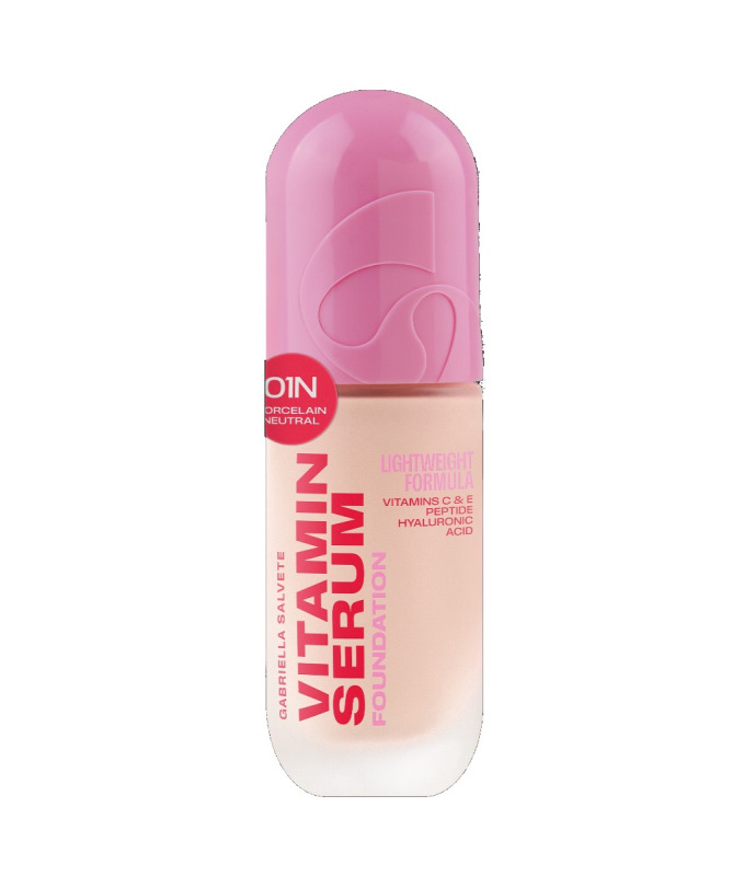 Gabriella Salvete Vitamin Serum Foundation make-up 01N Porcelain Neutral 30 ml