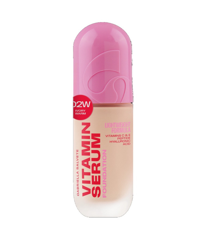 Gabriella Salvete Vitamin Serum Foundation make-up 02W Ivory Warm 30 ml