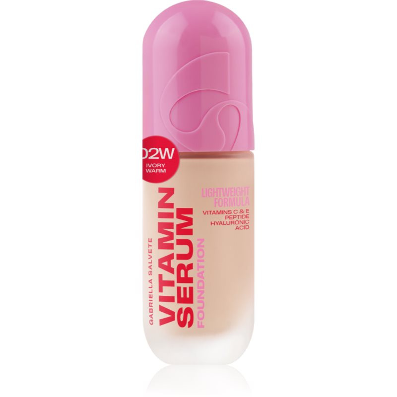 Gabriella Salvete Vitamin Serum Foundation make-up 02W Ivory Warm 30 ml