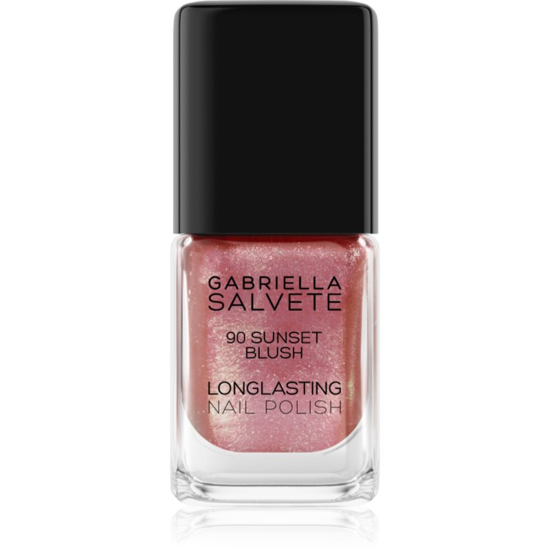 Gabriella Salvete Longlasting Enamel dlouhotrvající lak na nehty s perleťovým leskem odstín 90 Sunset Blush 11 ml
