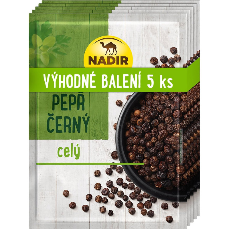 Nadir Pepř černý celý 5ks