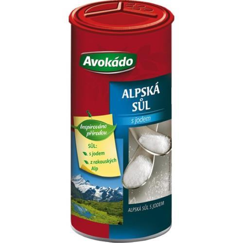 Avokádo alpská sůl s jódem 330g