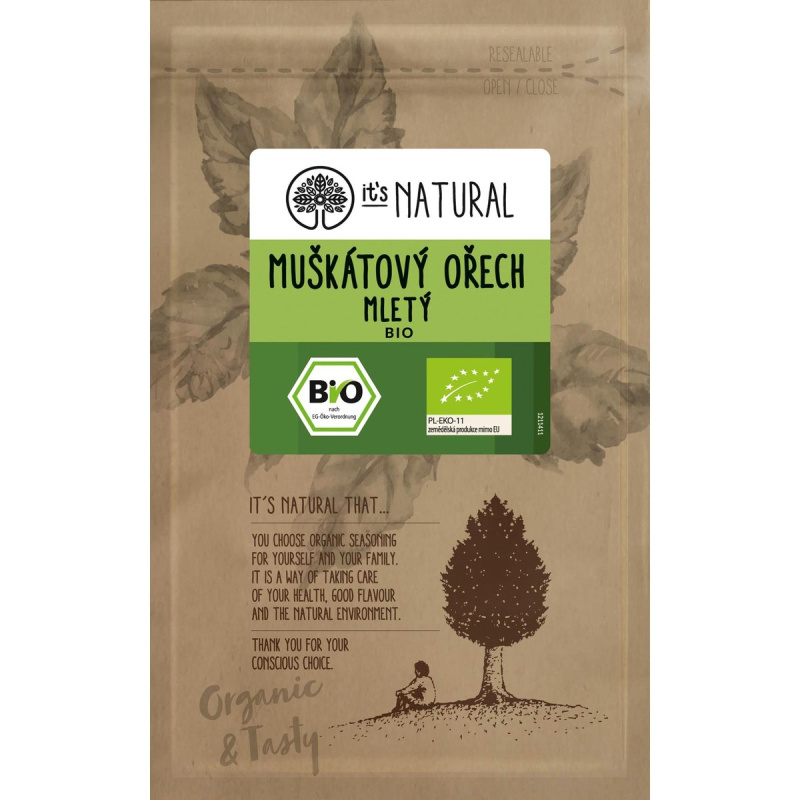 It´s Natural BIO Muškátový ořech mletý