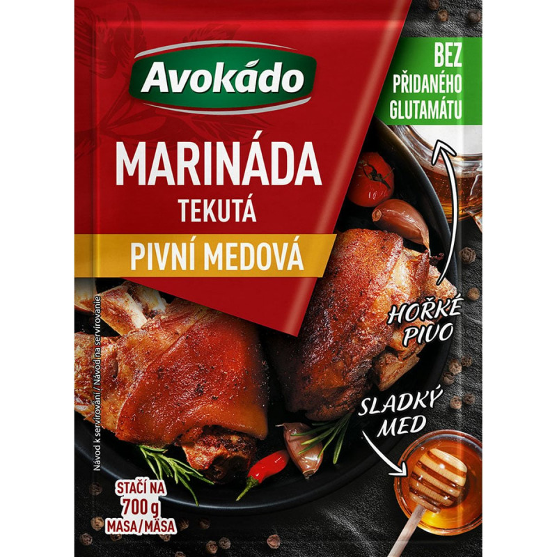 Avokádo Marináda tekutá pivní medová
