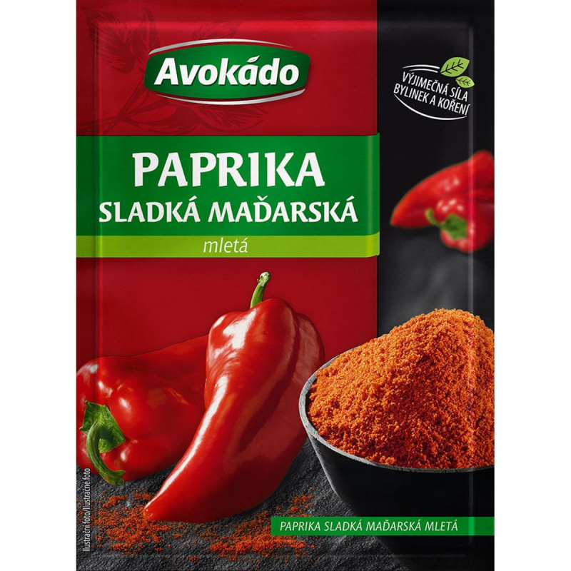 Avokádo koření Paprika mletá sladká maďarská