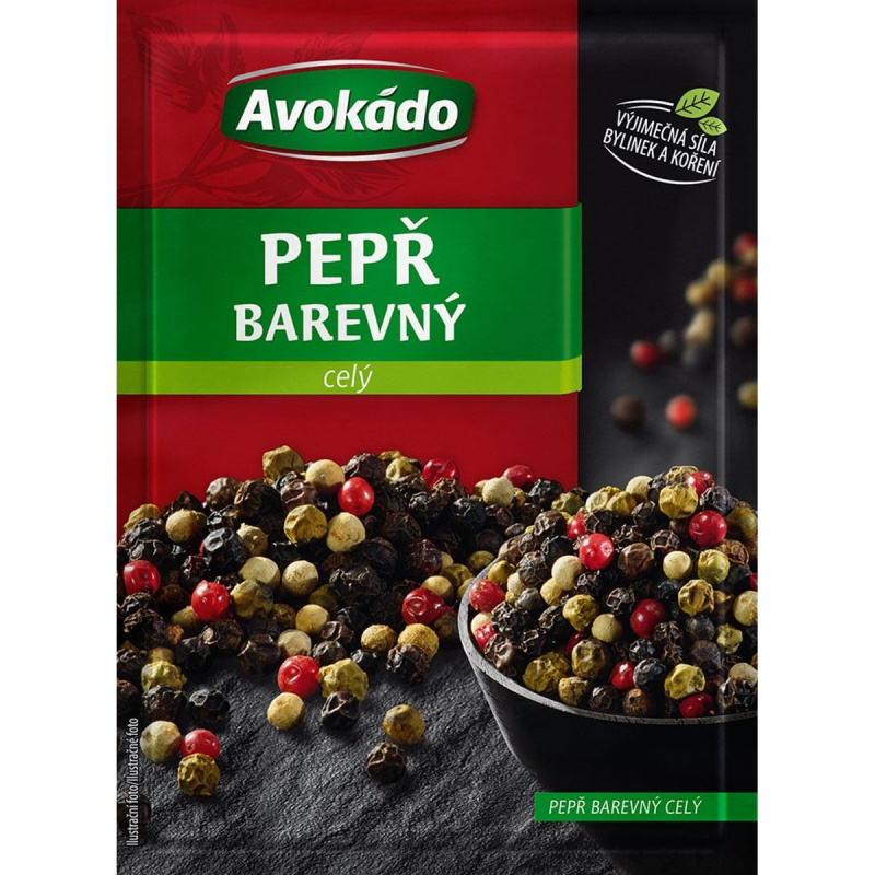 Avokádo Pepř barevný celý