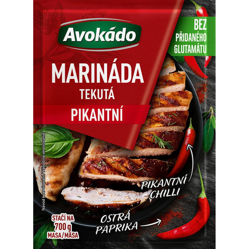 Avokádo Pikantní tekutá marináda