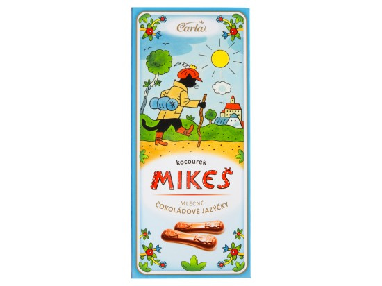 CARLA Čokoládové mléčné jazýčky KOCOUR MIKEŠ 50 g