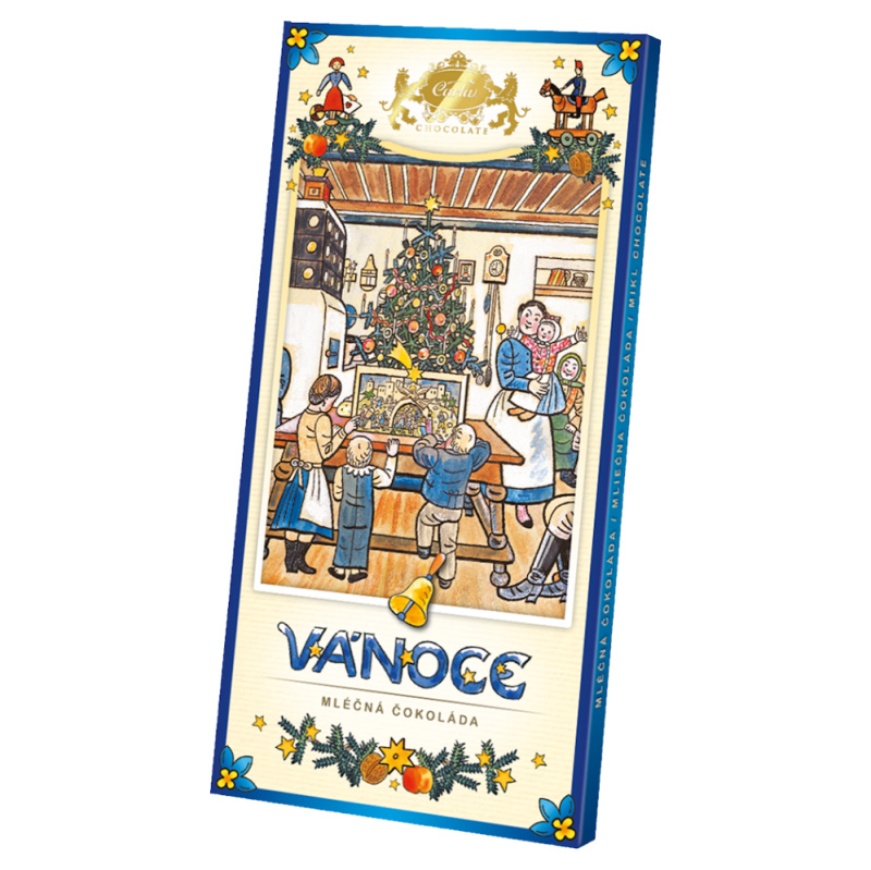 CARLA Mléčná čokoláda vánoční motiv J. Lady 80 g