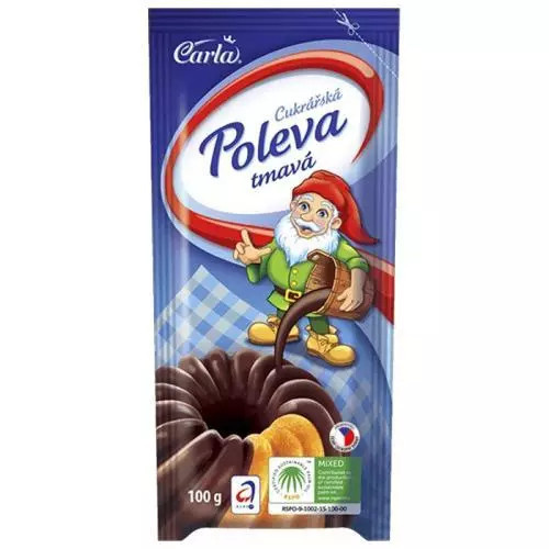 CARLA Cukrářská poleva tmavá 100 g