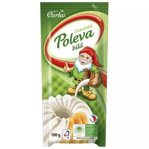 CARLA Cukrářská poleva bílá 100 g
