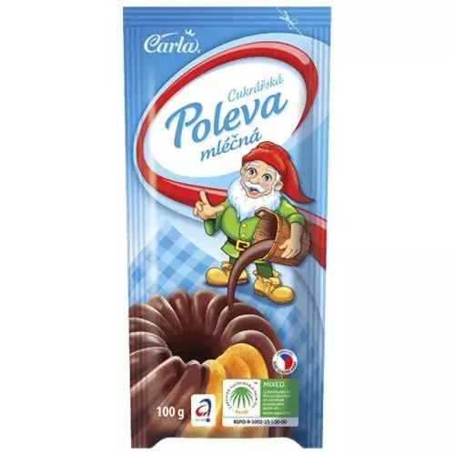CARLA Cukrářská poleva mléčná 100 g