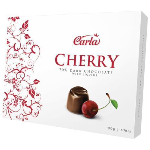 Carla pralinky višně v hořké čokoládě 70% 190g