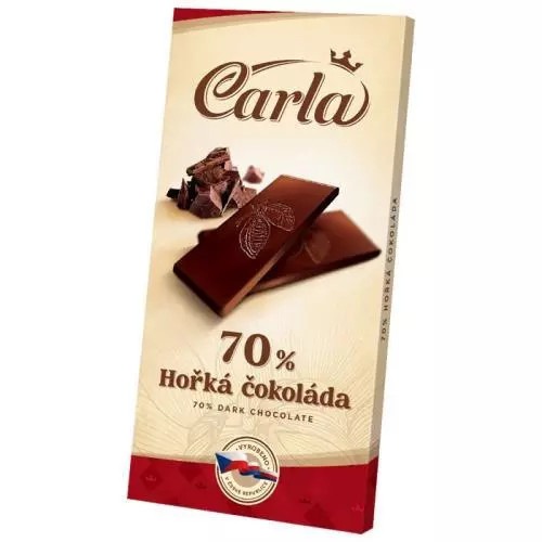 CARLA Hořká čokoláda 70% 80 g