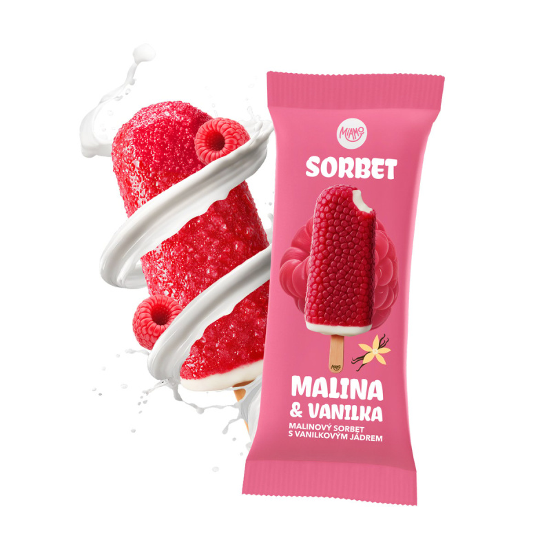 Miamo Sorbet malina & vanilka