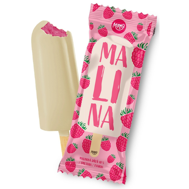 Miamo Malina v bílé polevě