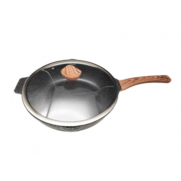 Pánev WOK s nepřilnavým povrchem - ø 32 cm B-4930 včetně poklice
