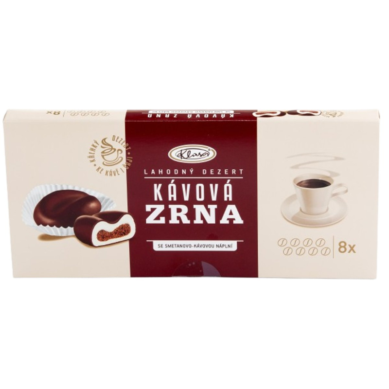 Klasa Kávová zrna se smetanovo-kávovou náplní