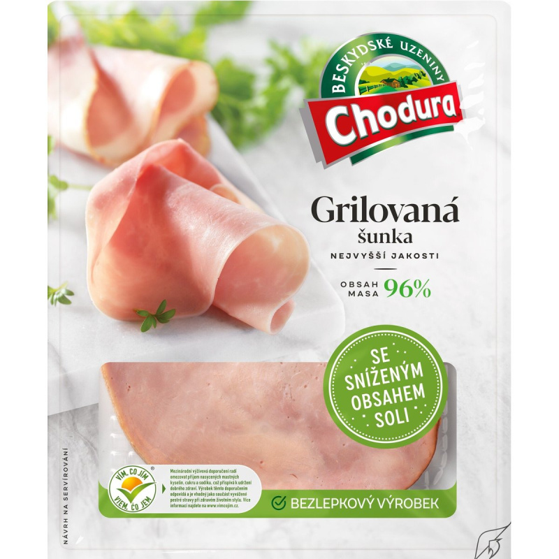 Chodura Grilovaná šunka se sníženým obsahem soli 96 %
