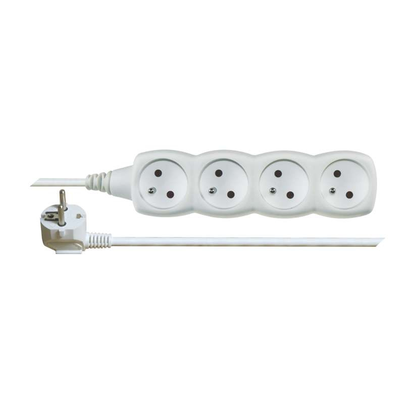 Kabel prodlužovací 4zásuvka Emos 2 m 1 mm2 IP 20