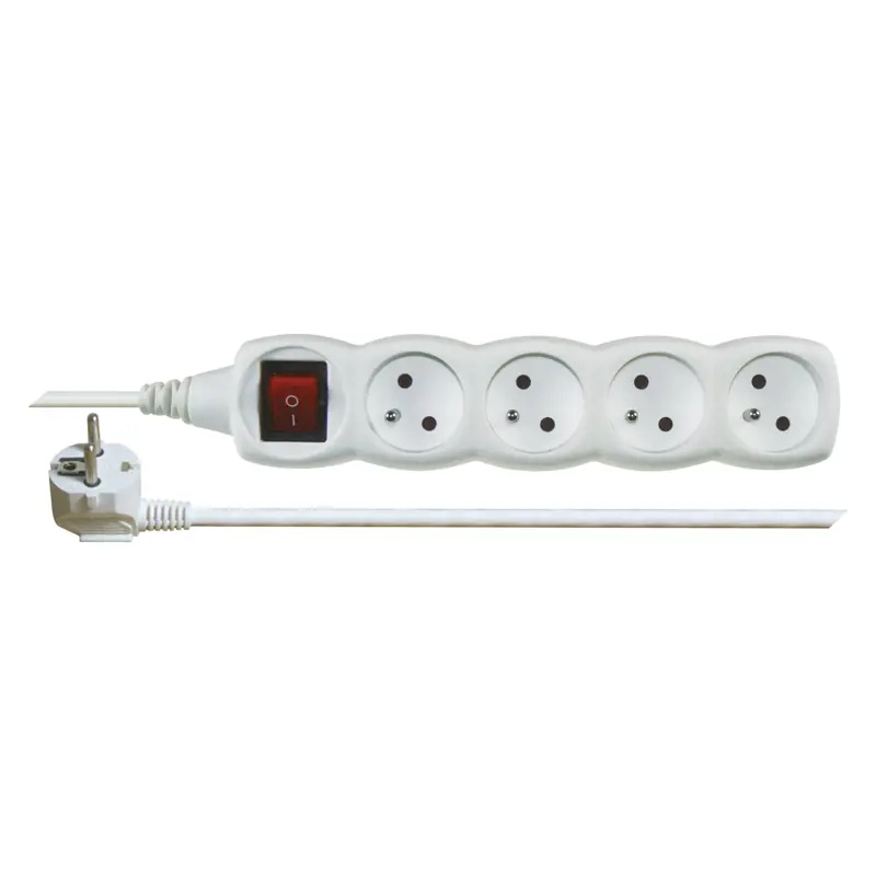 Kabel prodlužovací s vypínačem 4zásuvka Emos 5 m 1 mm2 IP 20