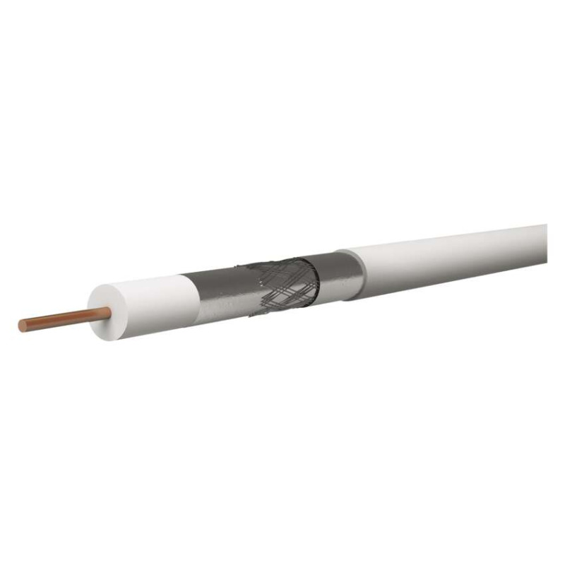Koaxiální kabel bílý CB500 EMOS S5252 (cívka 100m)