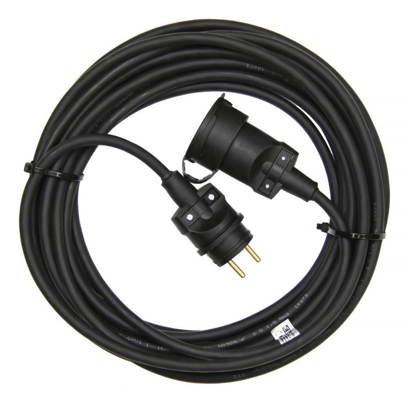 Kabel prodlužovací spojka Emos 15 m 1,5 mm2 IP 65