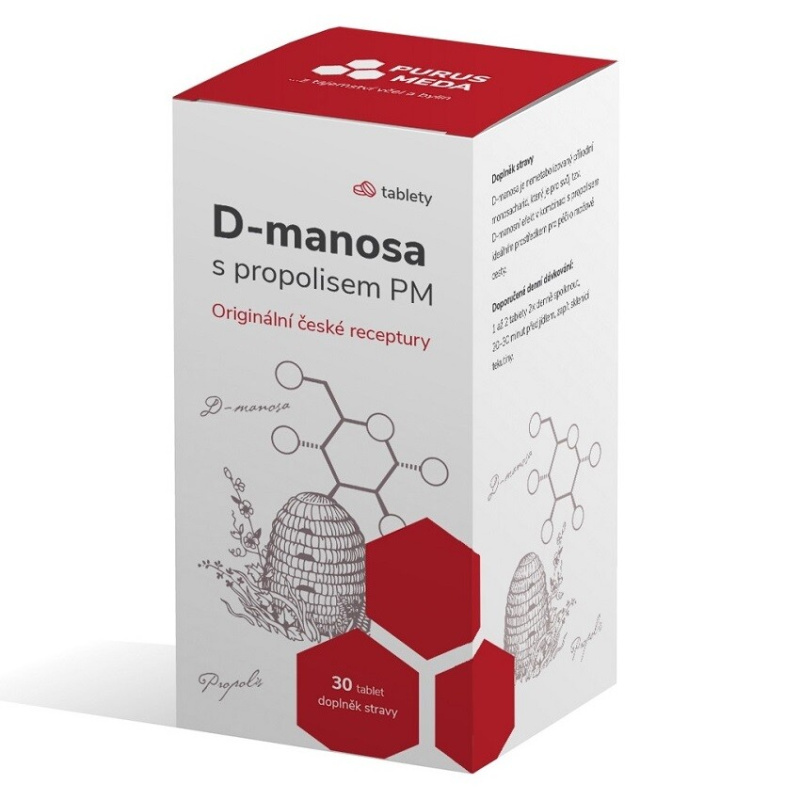 PURUS MEDA D-manosa s propolisem PM 30 tablet