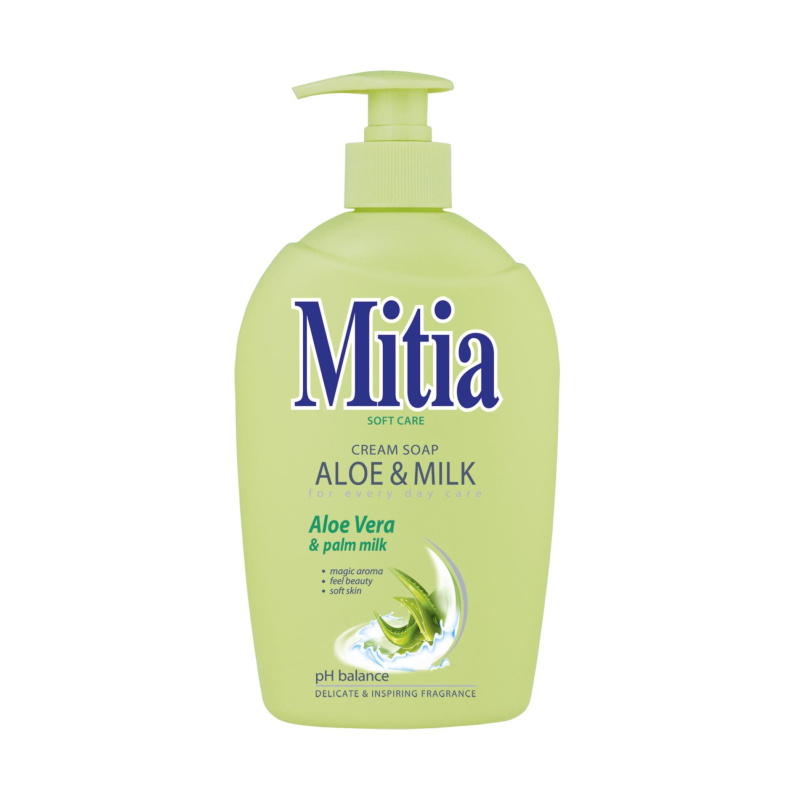 Tekuté mýdlo Mitia - aloe & milk, 500 ml