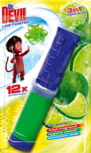 Dr. Devil 3in1 - bodový WC blok - Lime Twister