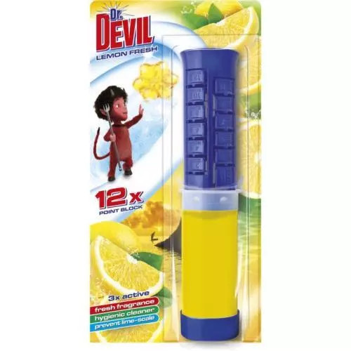 Tomil Dr. Devil 5v1 Point Block Clean Fresh, wc blok v tubě, na 12 použití, 75 ml