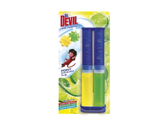 Dr. Devil DUO - WC blok - Lime Twister