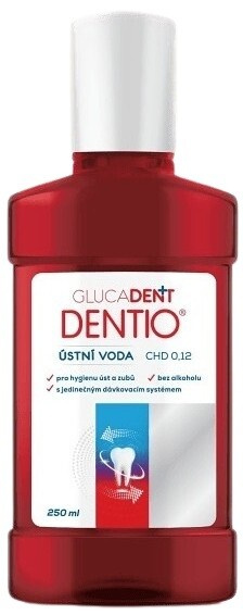 Glucadent Glucadent+ Dentio ústní voda, 250 ml