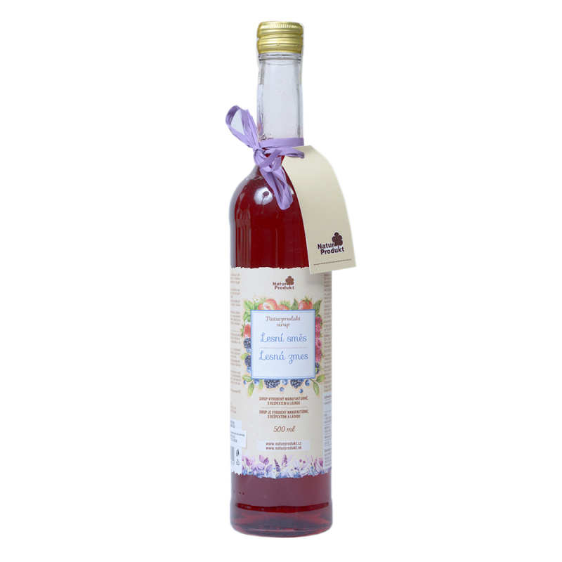 Naturprodukt Sirup lesní směs sklo