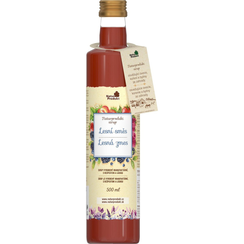 Naturprodukt Sirup lesní směs sklo