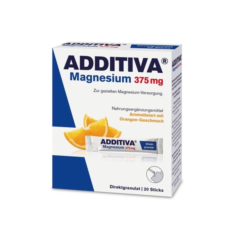 ADDITIVA Magnesium 375 mg direct pomeranč 20 sáčků
