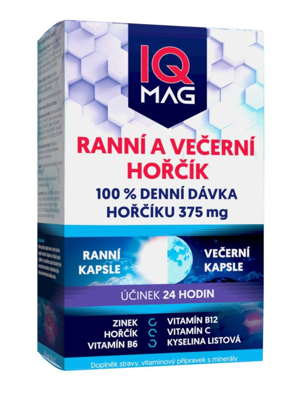 IQ MAG ranní/večerní 60 kapslí